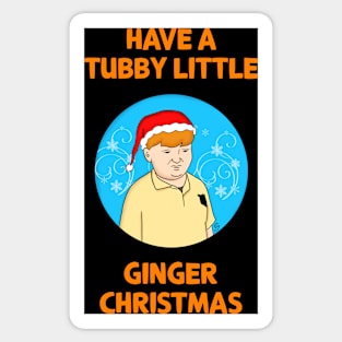 Have a Tubby Little Ginger Christmas Sticker